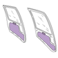 R66 Door panel inserts- full set