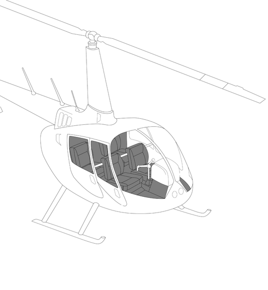 Charcoal, Standard Trim Kit, R44 Series