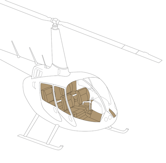 Tan, Standard Trim Kit, R44 Series