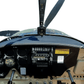 Cessna 182 Aircraft Interior Glareshield Cowl Deck Cover | Black Leather Look Vinyl