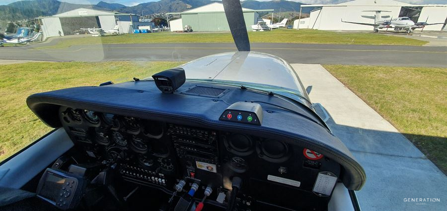 Cessna C177 Aircraft Interior Glareshield Vinyl Cover – Black UV-Stabilised Panel Trim