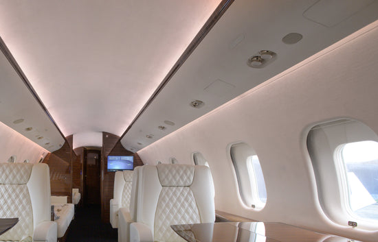 private jet aircraft interiors wall linings