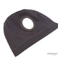 Co‑pilot cyclic boot for MD/Hughes 369 and 500 helicopters, black stretch fabric with ABS surround and reinforced leather holes.