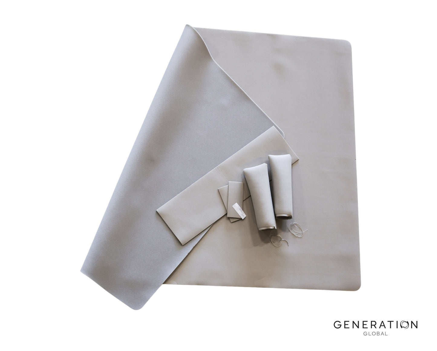 Custom color foam-backed headlining fabric for Cessna 