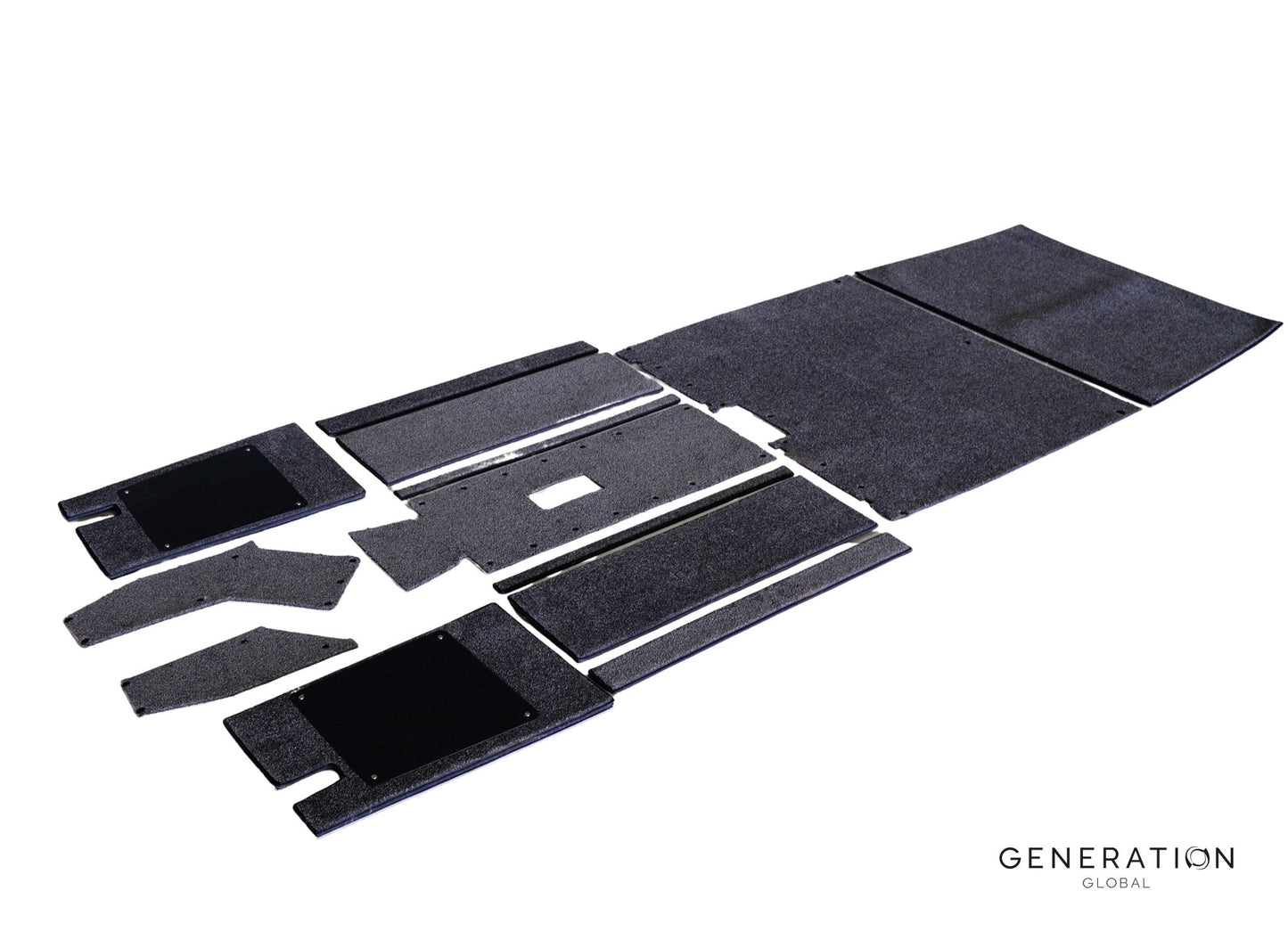 Piper PA-28-140 interior featuring premium aviation carpet with OEM-style fit and finish.