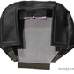Grey leather seat headrest cover for Bombardier Q400 – designed for Captain/First Officer seats, OEM Goodrich, certified and aviation-grade.