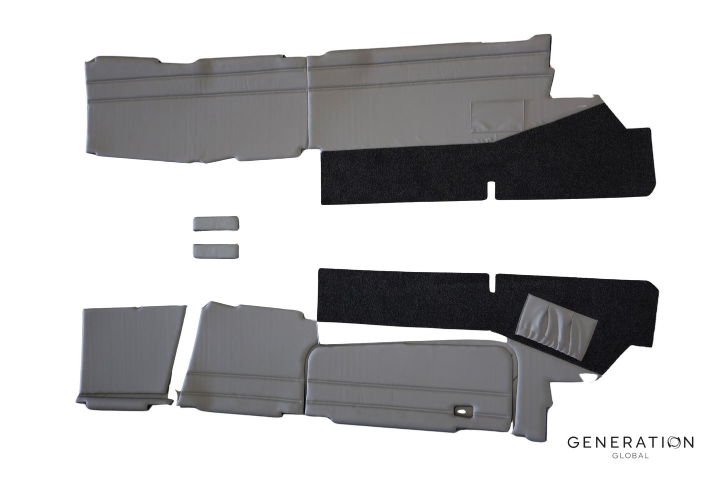 Full set of PA-28 sidewall trim panels with armrest covers