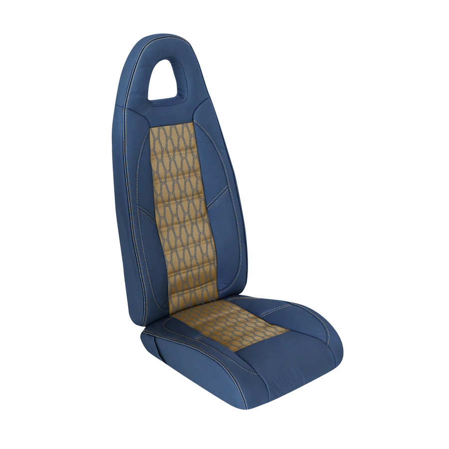 AS350 standard interior trim kit with Gen III seats, aviation carpet, and black leather boots
