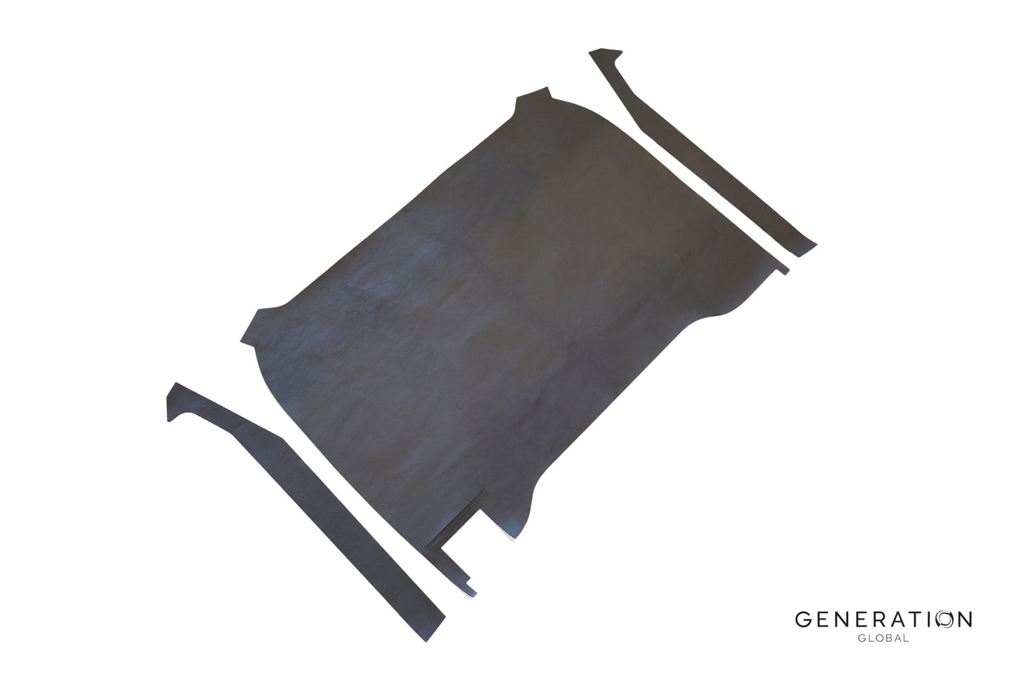 Rear bulkhead panels for Airbus H130 and Eurocopter EC130 helicopters, made from carpet-laminated vinyl, FAA and EASA approved, set of 3.