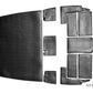Full MW‑200 vinyl floor set for MD/Hughes 369/500C‑D helicopters with precision‑cut panels and Velcro attachments.