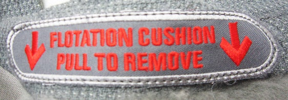 Bombardier DHC-8 Captain Seat Backrest Cover – Sheepskin, OEM Flotation Placards, FAA/EASA/TCCA Certified, IPECO OEM